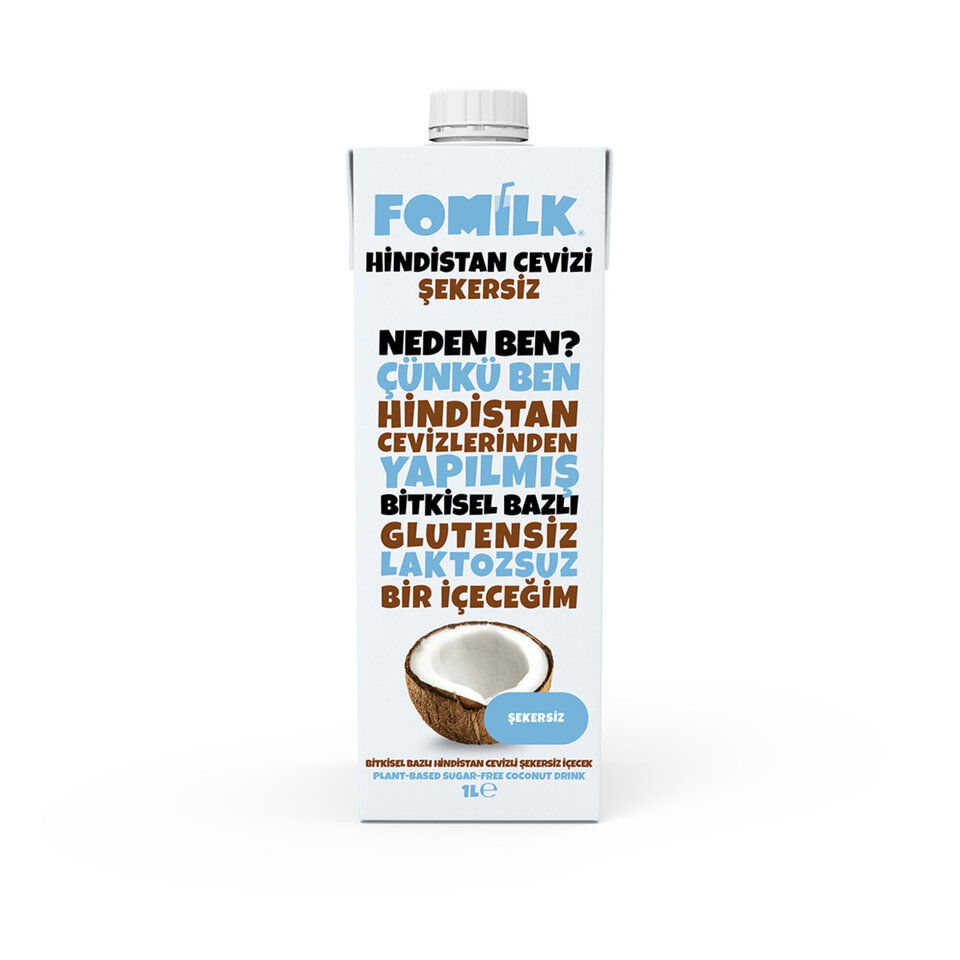 FOMİLK HİNDİSTAN CEVİZİ SÜTÜ 1 LT- ŞEKERSİZ